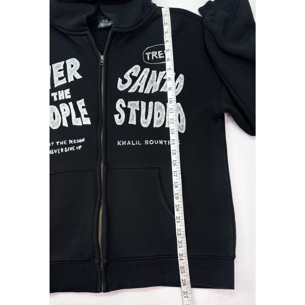 Santo Studio Khalil Rountree “Power to the People” Graphic Zip Hoodie Size M - Picture 10 of 11